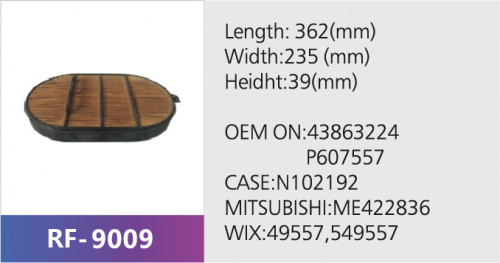 Фильтр воздушный RF-9009 (1/)