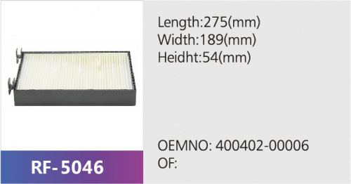 Фильтр салона RF-5046 (1/)