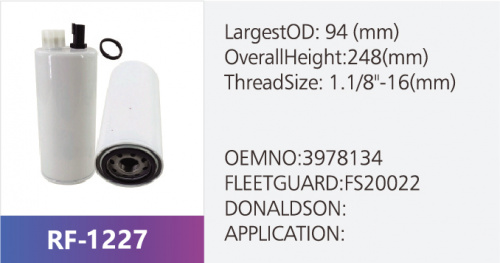Фильтр топливный FS20022