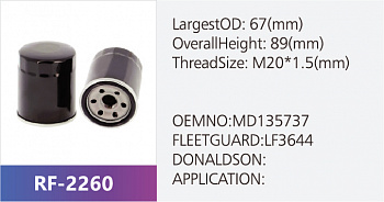 Фильтр масляный RF-2260 (1/)