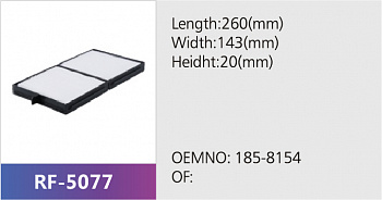 Фильтр салона RF-5077 (1/)