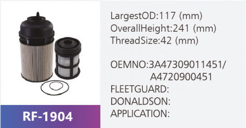 Фильтр топливный RF-1904 (1/)