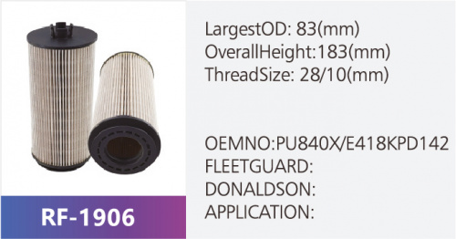 Фильтр топливный RF-1906 (1/)