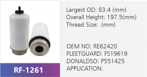 Фильтр топливный RF-1261 (1/)