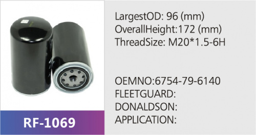 Фильтр топливный RF-1069 (1/20)