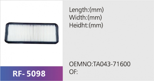 Фильтр салона RF-5098 (1/)