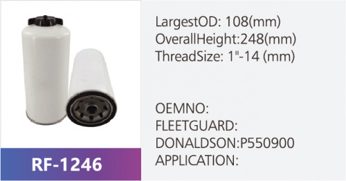 Фильтр топливный RF-1246 (1/)