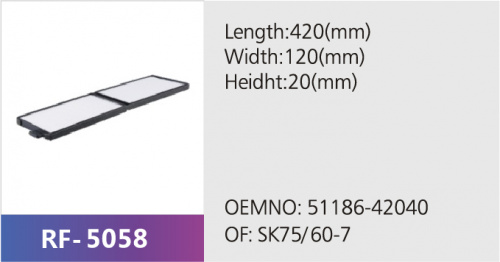 Фильтр салона RF-5058 (1/)